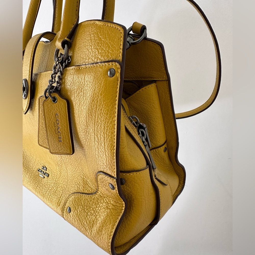 Coach Mercer Genuine Leather 2 Way Satchel Bag - Picture 4 of 12